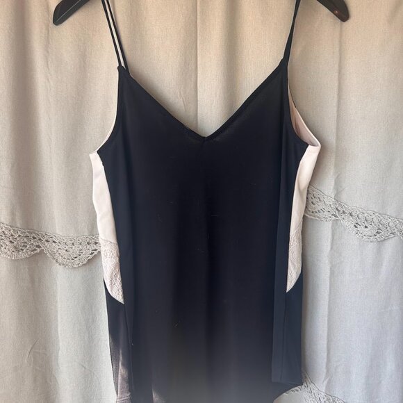Express Black White Lace Cami Camisole Tank Top - Picture 3 of 4